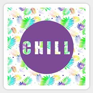 Chill In Purple Sticker